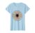Abacus Starburst Math Teacher Graphic Tee T-Shirt, Women, Baby Blue, Large