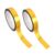 Abaodam 2 Rolls Golden Tape 55 Yard Peel and Stick Decorative Tape with Strong Adhesive Performance and Wear and Tear Resistance for DIY and Wall Borders, Sturdy Pp Material