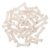 Abaodam 30pcs Mini Fake Bones for DIY Crafts Small Simulated Skeleton Models