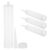 Abaodam 4 Pcs Empty Glue Bottles 300ml Plastic Refillable Dispenser with Leakproof Cap for Controlled Application Lightweight Glue Bottles for Crafting and Travel Use