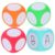 Abaodam 4pcs Giant Foam Dice, 6cm Dry Erase Dice, Jumbo Blank Writable for Home Classroom Teaching, Big DIY Education Playing Game Teaching Prop
