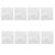 Abaodam 8pcs Adhesive Storage Pockets for Organizers and Journals, PVC Material Fingerprint-Resistant Smooth Surface, Top-Loading Flat Seal Design, for Classroom and School Organization
