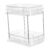 Abaodam Tier Pull-out under Sink Organizer Rack with Stainless Steel Pet