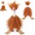 Abbylike Halloween Mini Desk Goose Outfits 7 Inch,Sasquatch