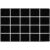 ABCarpet Classroom Rug with 20 Seats Black and White Grid 5′ x 7’6″ – Nylon Stain Resistant Carpet for Elementary School, Daycare, Preschool – Non Slip Washable Seating Rug with Individual Spots