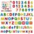 ABC Magnetic Letters and Numbers, Alphabet Magnets with Math Symbols, Spelling and Counting Learning Set for Classroom, Homeschool, Office Board, Whiteboard, Educational Activities（Multicolored）