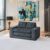 ABH Boneless Loveseat Sofa Bed, Convertible Sofa, Corded Velvet Sleeper Sofa for Small Spaces, No Assembly 2-Seater Couch with Included Pillows, Black