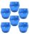 Abode Homewares Stacking Bubble 14 oz Durable Acrylic Tumbler Drinking Glasses, Shatter-Resistant and Dishwasher-Safe Indoor/Outdoor Drinkware for Water, Iced Tea, Cocktails – Cobalt Blue – Set of 6