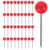 ABOOFAN 1000pcs Red Stainless Steel Push Pins for Maps and Bulletin Boards with Comfortable Thumb Pressure Round Heads, for Home, Office, Arts and Crafts, and DIY Projects
