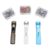 ABOOFAN Reusable Creative Stapler Clips for Office Supplies, Colored Binder Clips with Metal Clam Dispenser, Secure Grip and Quick File Clamping for Teaching Material Archiving