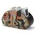 Abstract Style Painting TV Remote Control Holder with 5 Compartments