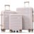 ABS Travel Luggage Set with 3 Sizes and 360° Spinner Wheels