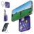 abxylute M4 Snap-On Mobile Gaming Controller for Android & iPhone, Switch 1&2, Portable Bluetooth Controller, Pocket-Sized Retro Arcade Phone Gamepad Kickstand, Dual Joystick Turbo Pro Gaming Magnetic (Blue)
