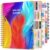 Academic Planner 2026-2027, Weekly and Monthly Daily Planner from July 2026 – June 2027, 5.75″ x 8.38″ A5 Hardcover Agenda Organizer Book 2026-2027 with Tabs, Spiral Yearly Calendar Planners for School Work Home, Colorful Feather