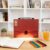 Accordion File Organizer, Red A4 Expanding Document Organizer with 13 Pockets, Multi Layer Large Capacity, Portable Handbag Style for Office, School