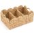 Acellegic Scalloped Edge Wicker Basket Divided Storage Hand Woven Rattan Basket Tray for Bathroom Bedroom Kitchen Shelves Office Decor Organization(3 Compartments,Natural,Water Hyacinth)