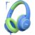 Acer Kids Headphones Wired for School – Over Ear Design, 85/94dB Safe Volume Limit, 3.5mm Jack Foldable Headphones for Toddler Boys Girls Classroom Yoto Player Chromebook Travel (Blue Green)