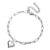 Acierble Stainless Steel Puffy Heart Charms Paperclip Chain Bracelet,Silver