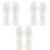 ACNTENY 3 Pairs PVC Household Cleaning Gloves Multifunctional White, Size M