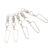 ACNTENY Stainless Steel Fishing Snap Swivels Lure Connectors 25PCS,56mm
