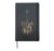 Acoustic Guitar American Flag Heart Guitarist Gift Hardcover Journal, Black