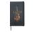 Acoustic Guitar American Flag Heart Guitarist Gift Hardcover Journal, Black
