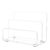 Acrylic Desk Organiser, 3 Tier File Organiser Rack, Document Stand, Clear Letter Holder Mail Sorter, 5.9 x 4.2 x 4.2 in / 15 x 10.6 x 10.7 cm, with Anti Slip Pads, for Home, Office, School, Easy Desk