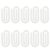 Acrylic Jumbo Paper Clips 10 Pcs, 4×2 Large Blank Paperclips for DIY Craft