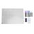 Acrylic Magnetic Whiteboard for Fridge, Dry Erase Board Acrylic Planning Board Transparent Calendar Meal Planner with 3 Colors Markers