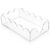 Acrylic Napkin Holder Clear Scalloped Tray, Guest Disposable Paper Tissues Hand Towels Organizer for Bathroom Kitchen Restaurant Hotel Dining Room Home Decor Wedding Party (9×5.1×2.4 inch)