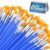 Acrylic Paint Brush Set 60 Pcs for Oil Watercolor Body Face Rock