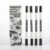 Acrylic Paint Markers 4 Pack，Dual Tip Black Paint Markers Dot & Fine Tip