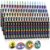 Acrylic Paint Markers Brush Tip 72 Colors, Soft Brush Tip Acrylic Paint Pens with Automatic Ink Control, Water-Based No-Bleed Paint Markers for Rock Painting Fabric Wood Ceramic Metal DIY Crafts