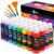 Acrylic Paint Set,32 Colors With 2oz Bottles and Paint Brushes