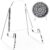 Acrylic Plate Stands for Display, 2 Pack 4.7 Inch Wide Easel Stand, Clear