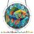 Acrylic Puzzle Light-catching Ornament with Colorful Glass Painting Style, Round Plaque