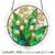 Acrylic Puzzle Light-catching Ornament with Colorful Glass Painting Style, Round Plaque
