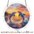 Acrylic Puzzle Light-catching Ornament with Colorful Glass Painting Style, Round Plaque
