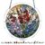 Acrylic Puzzle Light-catching Ornament with Colorful Glass Painting Style, Round Plaque