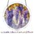 Acrylic Puzzle Light-catching Ornament with Colorful Glass Painting Style, Round Plaque