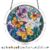 Acrylic Puzzle Light-catching Ornament with Colorful Glass Painting Style, Round Plaque