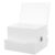 Acrylic Voting Box with Lock White Suggestion Box for Public Places