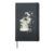Acting Role Imperfect Damaged Broken Melancholic Drama Mask Hardcover Journal, Black