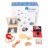 Adena Montessori Play Kit for 3-4 Months Baby,8 in 1 Wooden Learning Educational Toys for Toddler,Include Framed Mirror Book,High-Contrast Cards and More,Christmas Birthday Gift for Boys Girls
