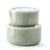 Adewnest Ceramic Nesting Bowls with Lid, Microwave Safe, Set of 2, Green
