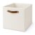 ADILAXG Collapsible Fabric Cube Storage Bin Vanilla 32x32x38cm