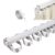 Adjustable 1.6ft to 19.7ft Ceiling Track Kit with Heavy-Duty Hooks – S Wave Ripple Curtain Rails for Wall-Mounted Room Divider in Living Room, Bedroom & Shower (4m/13.1ft)