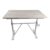 Adjustable Antiqued White Solid Wood and Iron Trestle Standing Desk