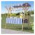 Adjustable Handle Utility Wagon Cart Festival Collapsible Foldable Trolly,Food Cart on Wheels, Foldable 42in x 54in Street Food Cart for Business and Flower Displays, Awning for Festivals an