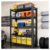 Adjustable Heavy Duty Shelving Metal Mesh Storage Rack, Total 3000 LBS Weight Capacity Utility Organizer Shelf for Garage Pantry Kitchen (5-Tier – 48″ W*18″ D*78″ H)
